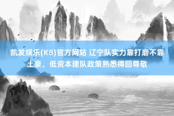 凯发娱乐(K8)官方网站 辽宁队实力靠打磨不靠土豪，低资本建队政策熟悉得回尊敬